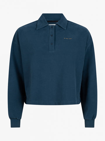 Ise Cropped Polo Sweat | reflecting pond