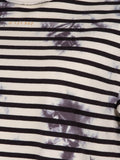 Reina Striped TD Dress Tee | black stripes - Once We Were Warriors