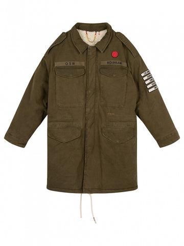Riku Teddy Trooper Jacket | olive
