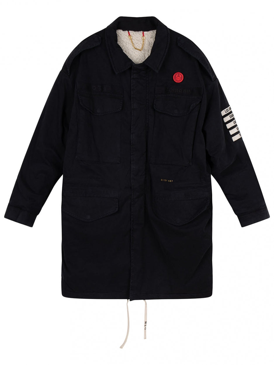 Riku Teddy Trooper Jacket | black
